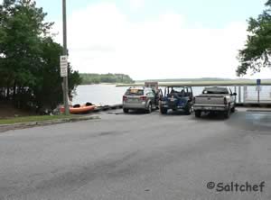 parking at harriets bluff boat ramp